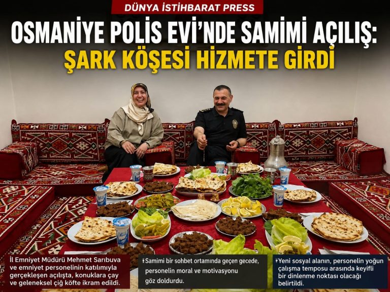Osmaniye Polis Evi’nde “Şark Köşesi” Açıldı