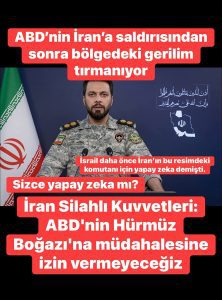 İran’dan ABD’ye Hürmüz Boğazı Resti: