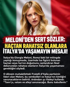 MELONİ’NİN 2019’DAKİ SÖZLERİ YENİDEN GÜNDEMDE: “TANRI, VATAN VE AİLE”